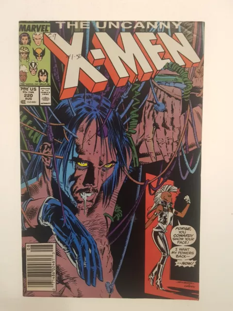 MARVEL comics group 1987 The Uncanny X Men N°220, Wolverine, Storm,