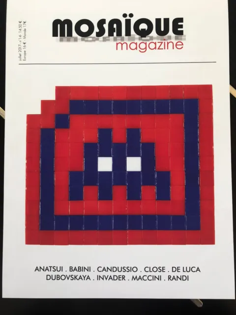 SPACE INVADER Mosaique Magazine 14 soldout 2017 (no banksy stik kit map pic) 