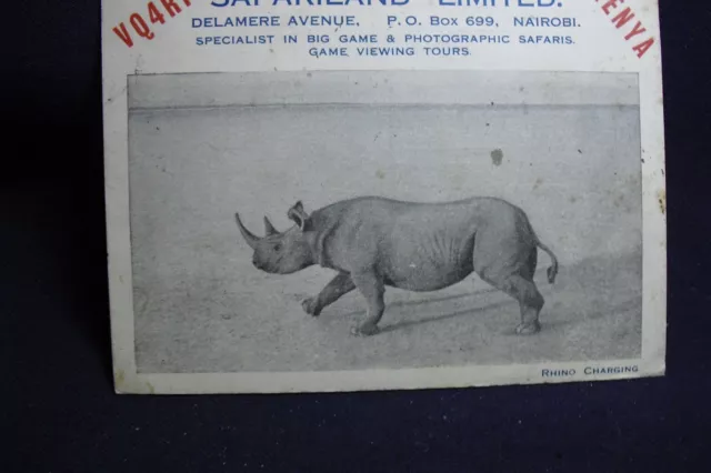 1950 Photo Post Card "Safariland Ltd." Nairobi Kenya to APO 178 (Fwd Ft Bragg NC