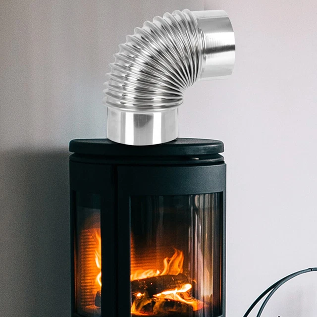 ZIGefofo 125mm 3 m Condotti Tubo di Ventilazione Flessibile in Alluminio PVC con 2 Fascette Stringitubo in Acciaio per Aria Condizionata, Asciugatrice, Cappa Aspirante, Ventilatore di Scarico