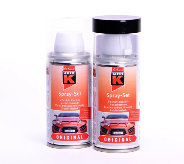 Autolack für VW  Audi LA7W Reflexsilber met. Auto-K Spray Set Lackspray 20920