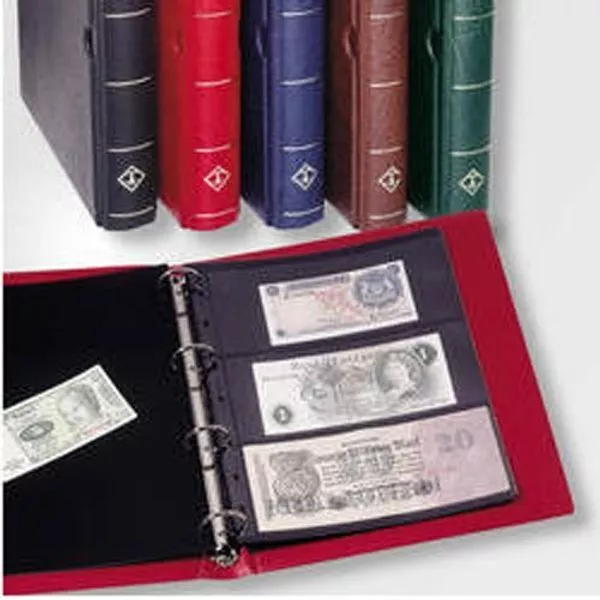 Leuchtturm Álbum para billetes de banco VARIO, incl. 10 hojas, rojo