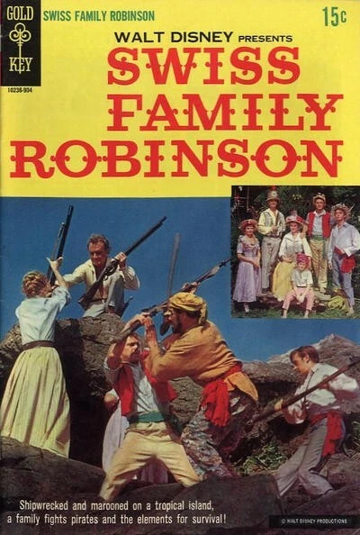 WALT DISNEY PRESENTS Swiss Family Robinson Gold Key Comics 1960 (VG ...