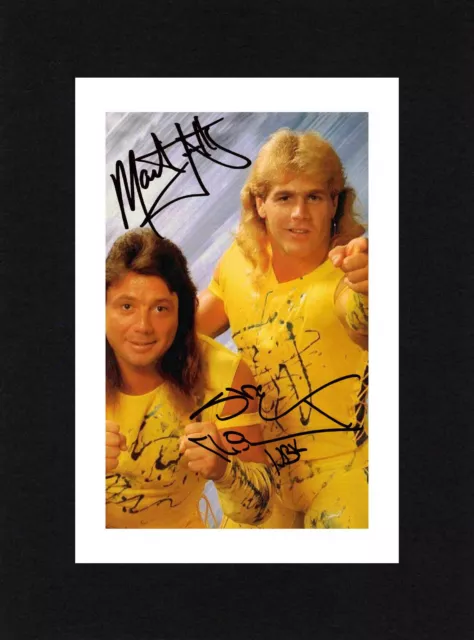 8X6 Mount THE ROCKERS Signed PHOTO Print Ready To Frame WWE Wrestling