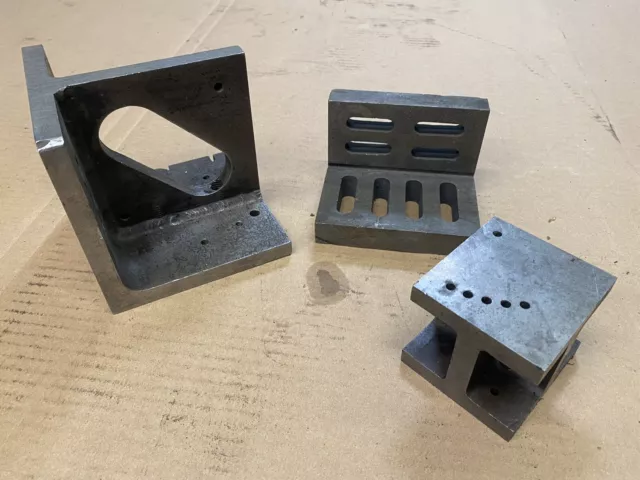 Lot Of 3 Set Up Angle Block ECLIPSE ENGLAND NO. 301 ANGLE PLATE MACHINIST TOOL