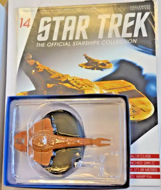 Star Trek CARDASSIAN GALOR CLASS DIE-CAST & RESIN STARSHIP MODEL & MAGAZINE #14!