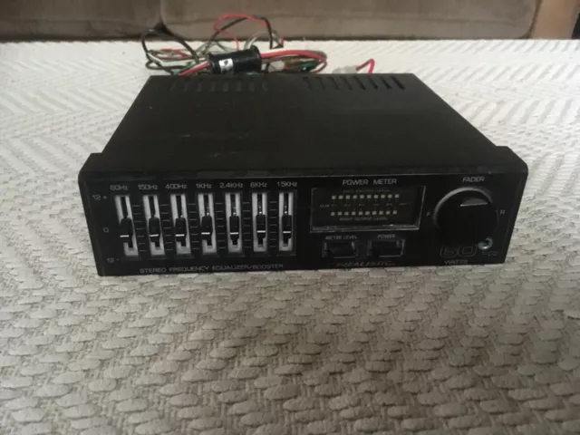 Realistic Stereo Graphic Equaliser Booster 60w 7-band Retro Vintage Car Audio