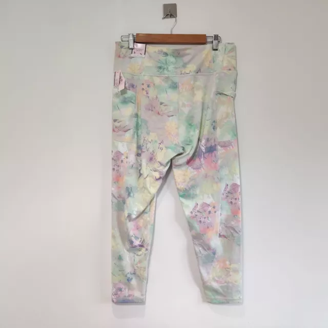 Victoria’s Secret High Rise Pastel Rainbow Yoga Pants Leggings Size 6  Pockets