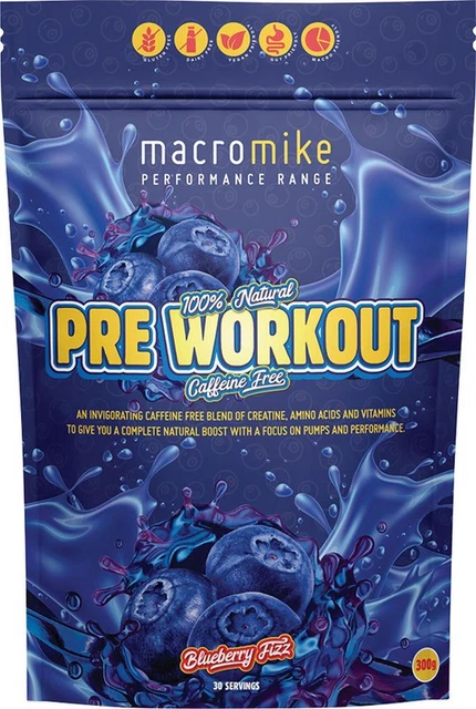 Macro Mike Pre Entrenamiento (Blueberry Fizz) - 300 g