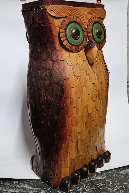 Chouette / Hibou à poser Bois sculpté Animal