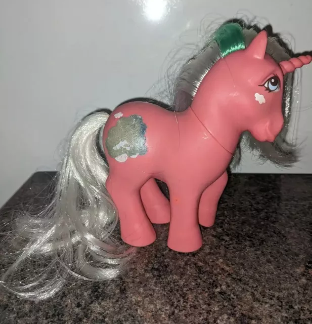 Vintage G1 My Little Pony Magic Message Pony Cloud Dreamer Pink Hasbro 1984 Rare