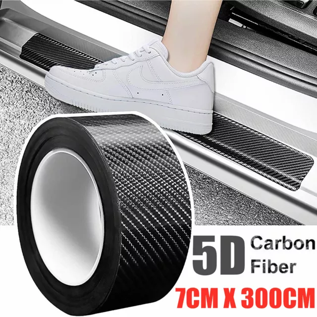 4x Auto Einstiegsleisten Schutz Premium Ladekantenschutz-Folie Kratzer  Carbon
