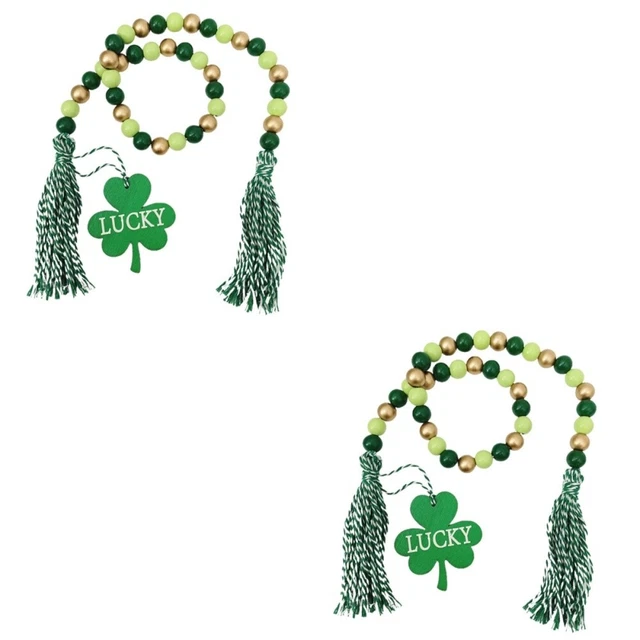 Set 2 Wall Hanging Prayer Beads Tassel Beads Autumn Garland Rural