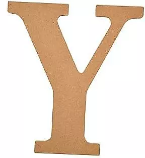Wood Unfinished Letter, 8" Wooden Surface Perfect for DIArts and 8 inch Y