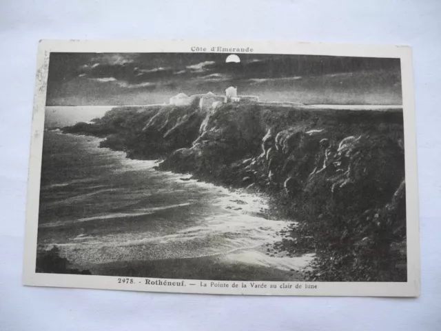 carte postale ancienne Rothéneuf côte Emeraude Ile et Vilaine 35 postcard CPA CP