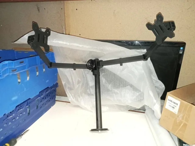 Dual Monitor Arm Desk Mount for 13”-32" Screens, Dual Monitor Stand for Desk