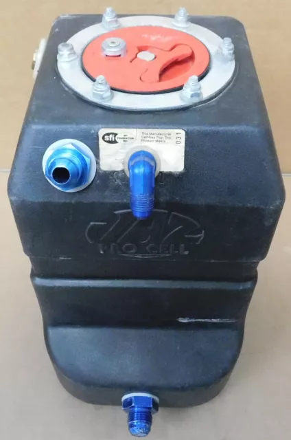 JAZ 220-002-NF Pro Stock Fuel Cell, 2 Gal, 7 X 7 X 10", -6, 8& 10AN Fittings
