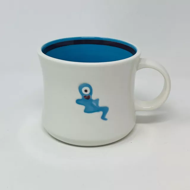 Starbucks Coffee Mug One Eye Ghost Cyclops White Blue Ceramic Halloween 2006 NEW