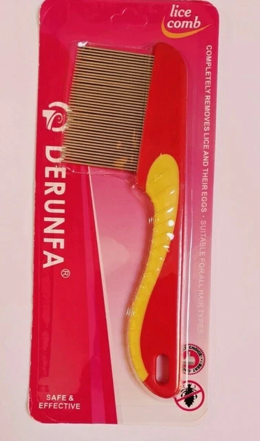 Lice Remover Nit Comb Stainless Steel Metal Tooth Head Long Teeth Comb 3