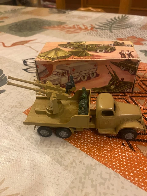 Drfeify Jouet de camion militaire Camion militaire jouet retirer modèle