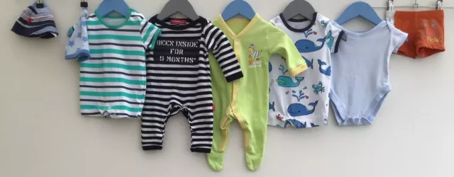 Baby Boys Bundle Of Clothing Age 0-3 Months George Primark