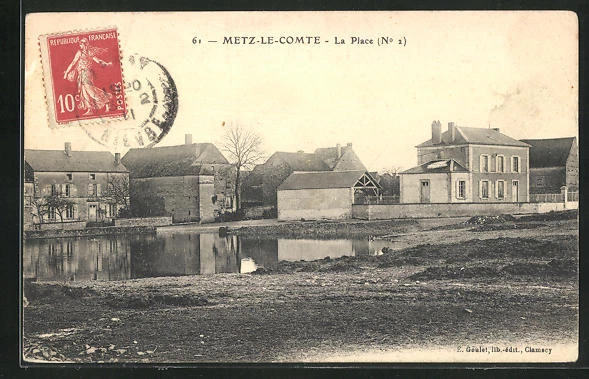 CPA Metz-le-Comte, La Place 1911