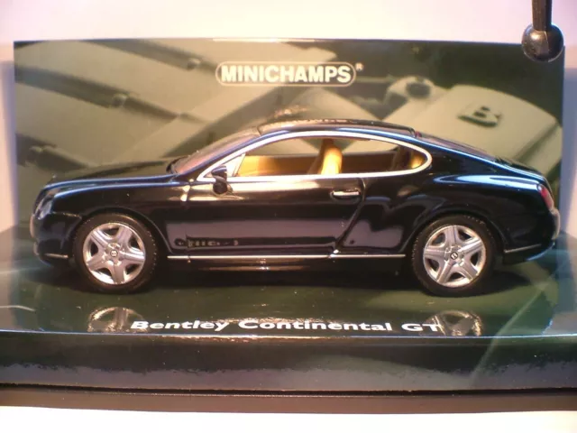 Seltene Minichamps 1/43 Massstab 2003 Bentley Continental Gt Herausragendes Detail Nla