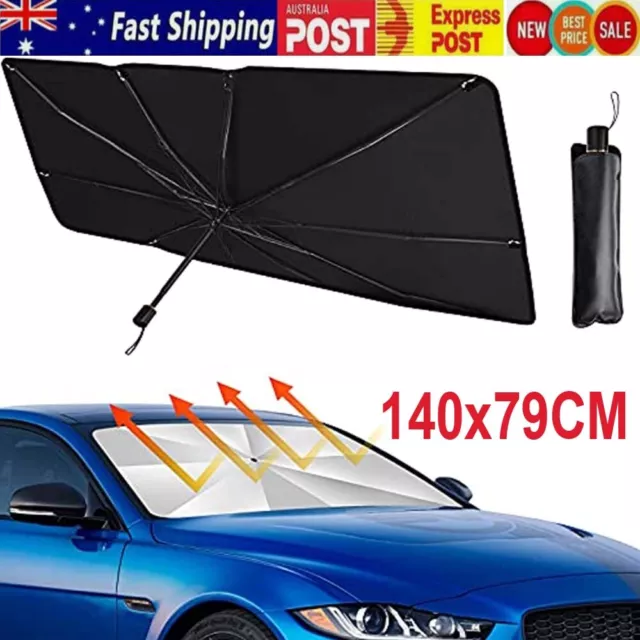 Foldable Car Windshield Sunshade Front Window Cover Visor Sun Shade Umbrella - L