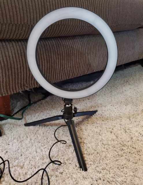 RING LIGHT | 3 Glow Modes, 10 Levels Of Brightness | Trileg Stand | 19.8" Tall
