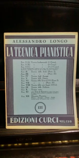 Alessandro Longo die Technik Klavier Vol. III