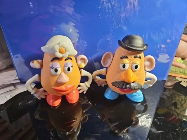 DISNEY Pixar Toy Story Mr & Mrs Potato Head 1999 Hasbro Ceramic Figurines