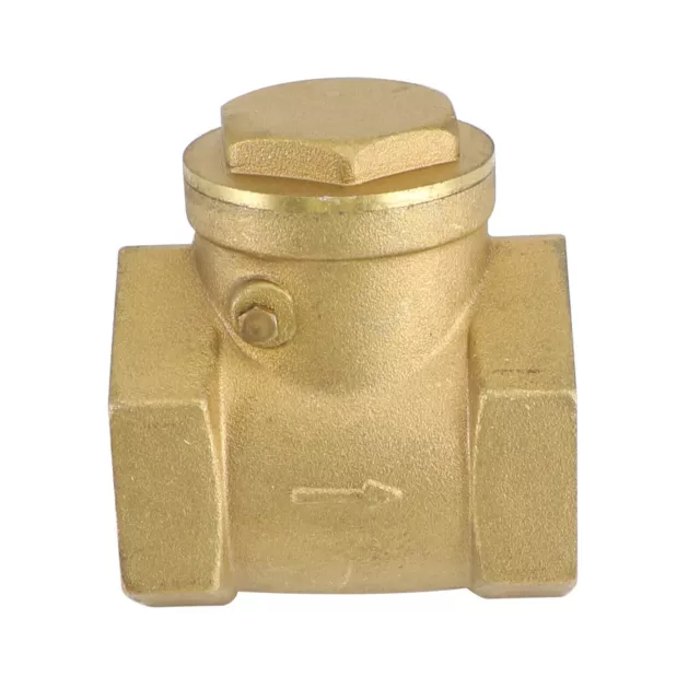 1-1/2" NPT Brass Water Oil Gas Swing Check Valve Threaded Plumbing Fitting