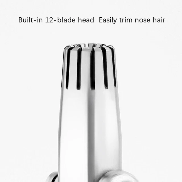 Stainless Steel Manual Nose Hair Trimmer Scissors Set Professional Nasal Rem.CF