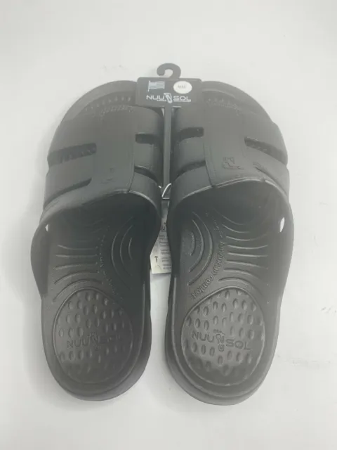 Nuusol Stanley Men's Size 12 Slides Eclipse Black Made In The USA