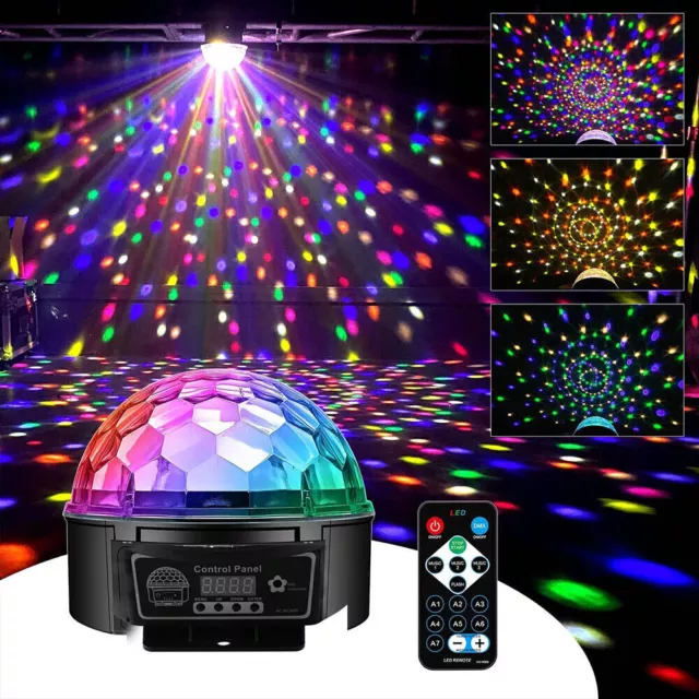 Magic Ball DMX512 Disco Party DJ LED RGB Stage Effect Light Lamp Laser Crystal