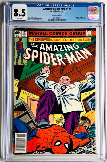 Amazing Spider-Man #197 Newsstand CGC 8.5 Kingpin-Mysterio-Vanessa Fisk App.