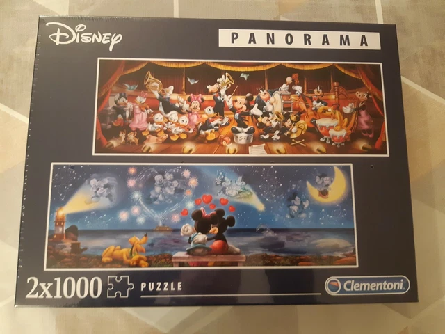CLEMENTONI DISNEY 2 x 1000 Teile Panorama Puzzle Neu & Versiegelt EUR ...