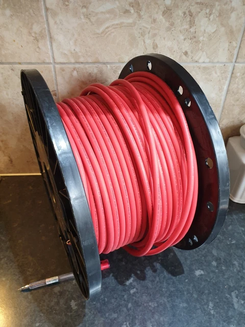Ventcroft Noburn Cavo Allarme Fuoco Rosso 65 Metri 1,5mm 2 Core + Terra Vfp-215erh