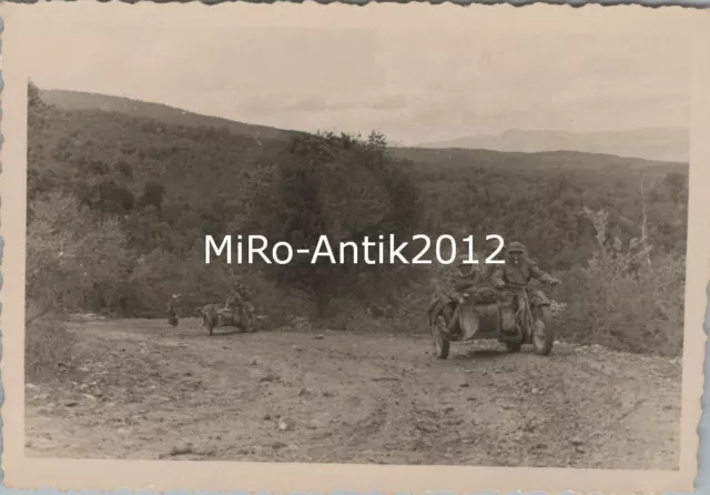 Foto, Wk2, Aufkl. Abtlg. 5, Soldat Wieczorek, Kradmelder, Balkan 1941,a (N)50297