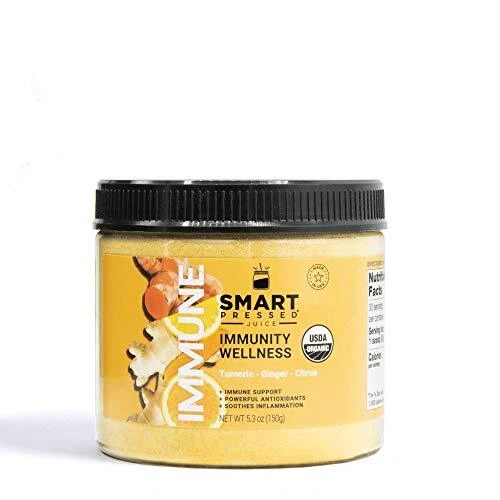 SMART Pressed Juice Immunity Wellness Drink | Organic Turmeric Curcumin Ginge...