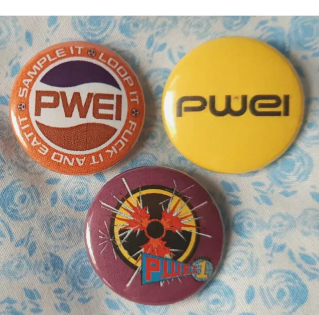 Pop Will Eat Itself / PWEI three 25mm button badges. Free UK postage!
