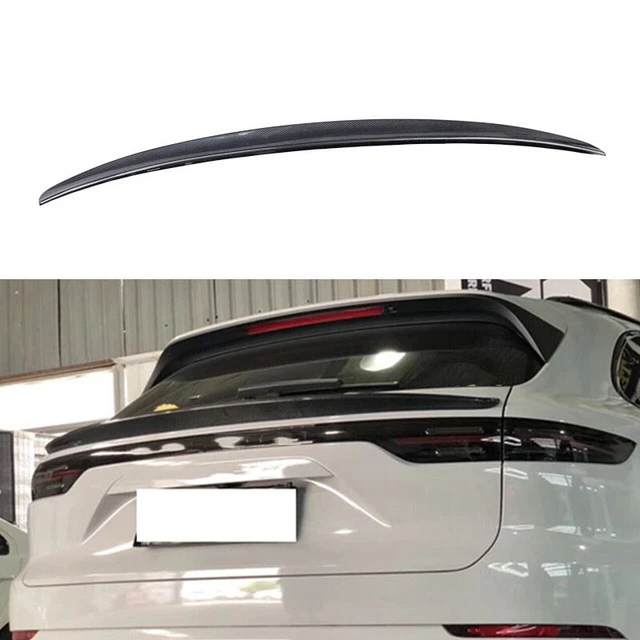 Per Porsche Cayenne 2018-22 Spoiler Baule Medio Posteriore Ala Labbra Fibra di Carbonio