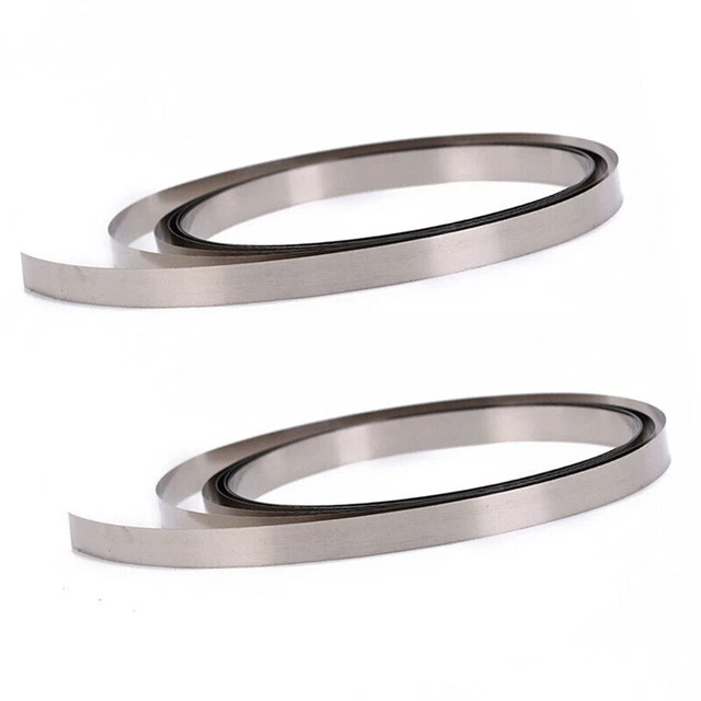 Nastro nichelato per saldatura a batteria strisce argentate 10 M/rotolo
