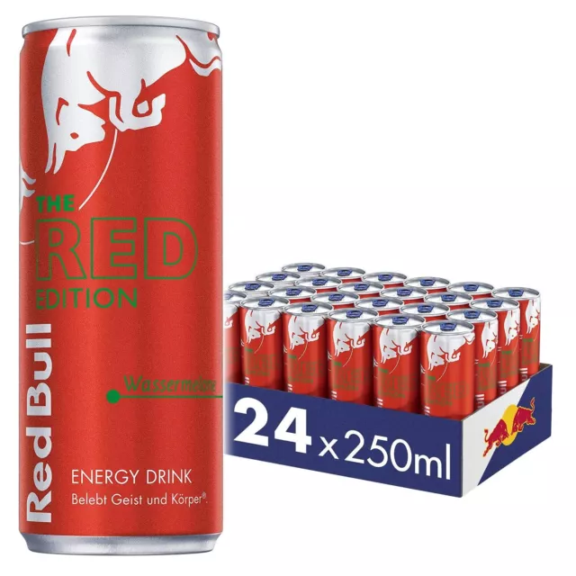 Red Bull Energy Drink Red Edition lattine 23x250 ml incl. deposito cauzionale di 5,75 € NUOVO MHD 10/23