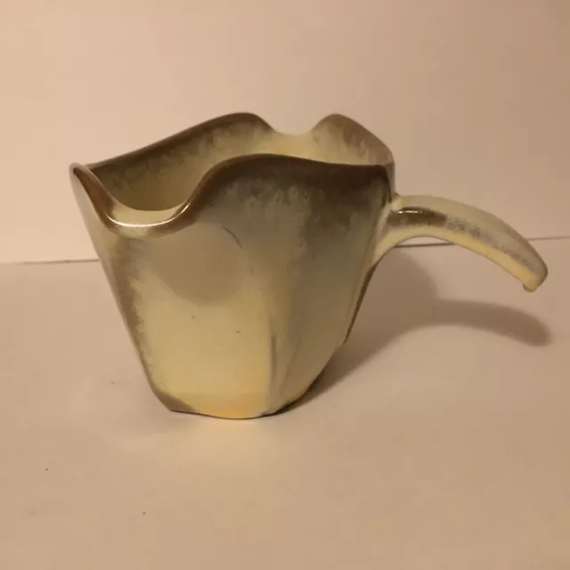Vintage Frankoma Pottery #6S Warm Syrup, BBQ OR Gravy Boat Brown Beige Planter