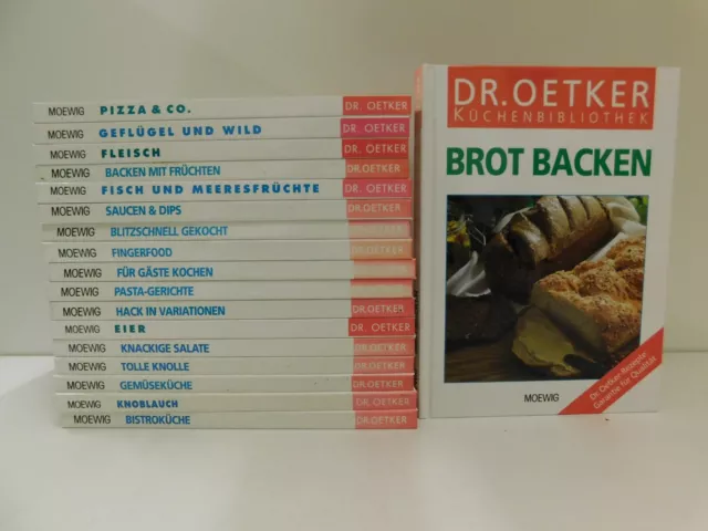 Dr. Oetker Küchenbibliothek 18 Bücher Kochbücher national und international