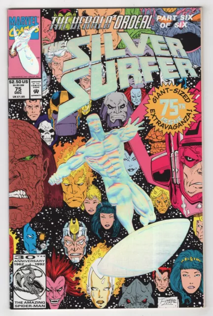 Silver Surfer #75 (Dec 1992 Marvel) Death of Nova [Herald Ordeal] Galactus X