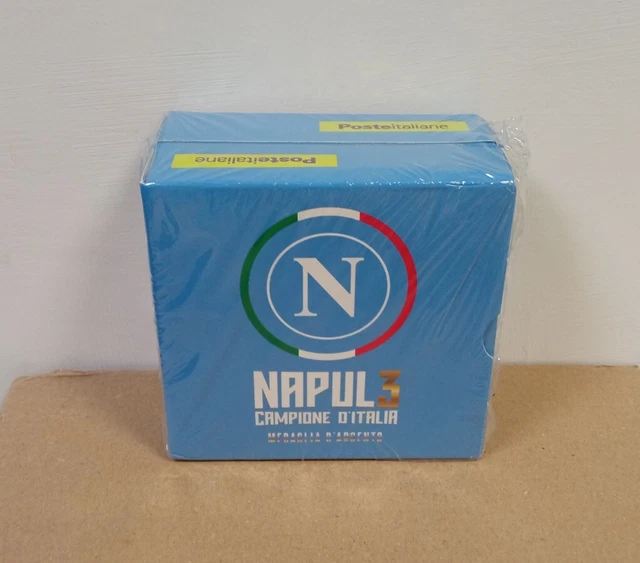 2023- Italia Medaglia D’argento Napoli Campione D’Italia FDC Con Annullo Speciale - Foto 7