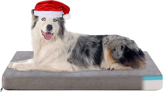PETORREY Warm Plush Memory Foam Orthopedic Medium to Large Dog Bed,Washable Dog
