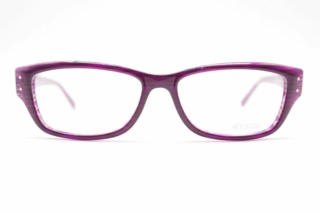 Monture De Lunettes Alain Afflelou LOF2405 – Brun Ovale – Titane Et Plastique – Neuf Avec étiquettes